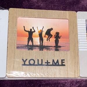 Horizon Group USA 3 Count 4 in x 4 in Wooden Picture Frames XO YOU+ME HELLO